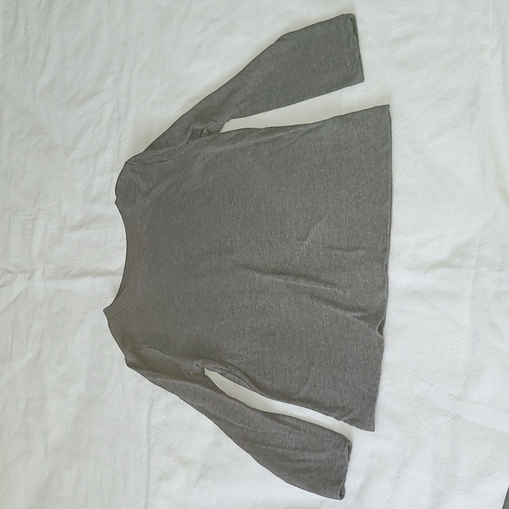 💥5/$25 Old Navy Boys 4T Gray Long Sleeve Shirt